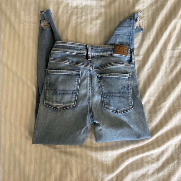 Distressed Blue Jeans - Picture 4 of 4